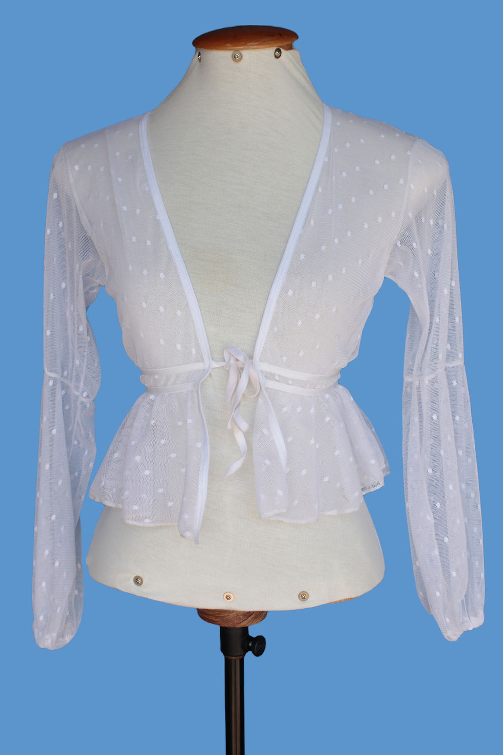 Miniatura: Blusa Tule Poá Dois Jeitos