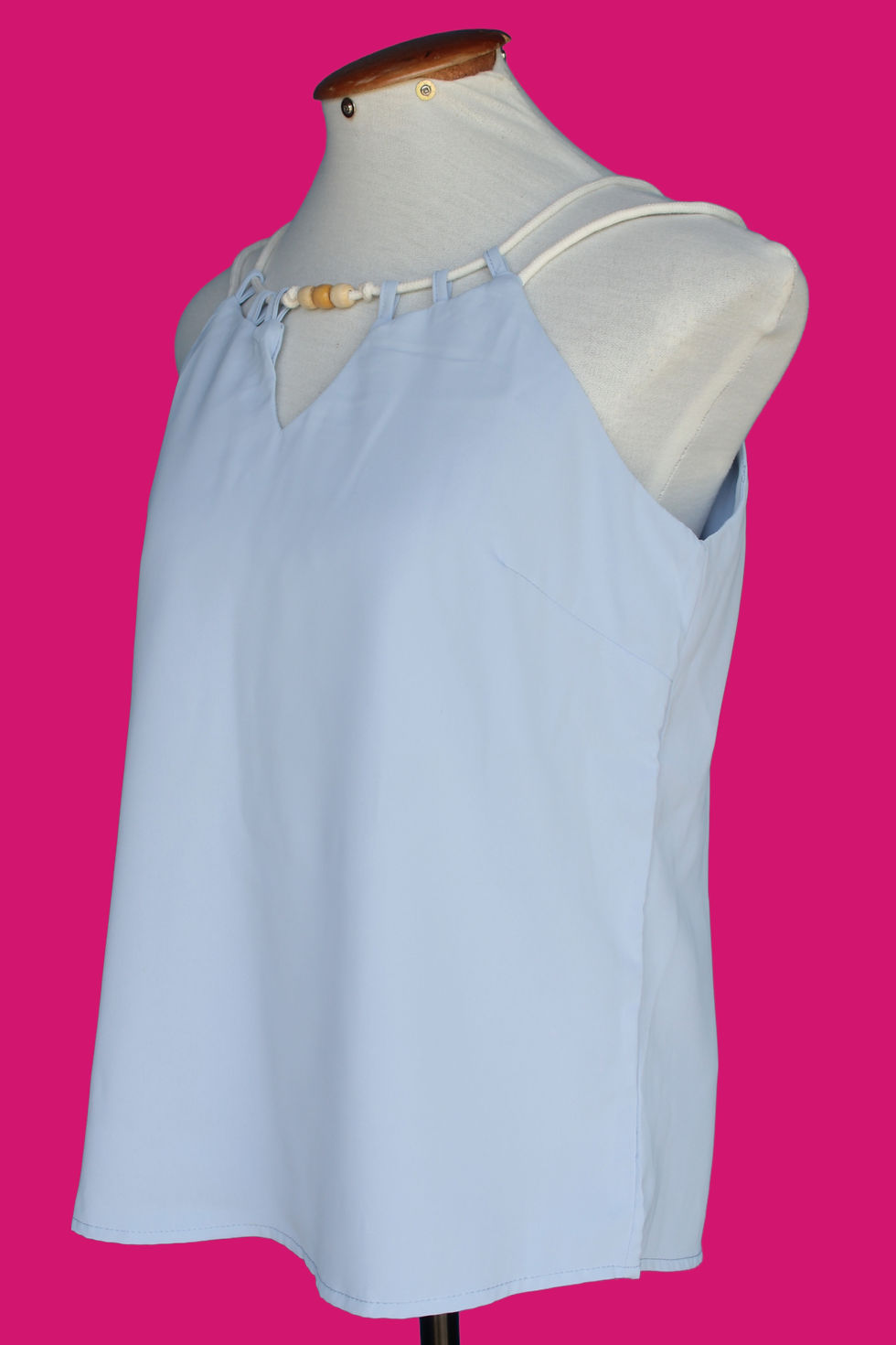Miniatura: Regata Azul Pastel com Corda