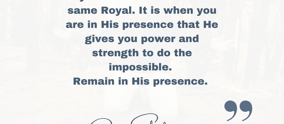 An Inspiration For You - Thursday 20 November 2025