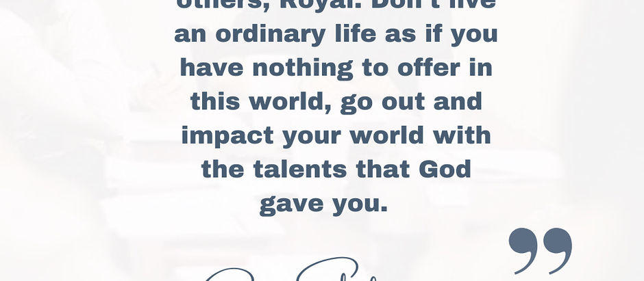An Inspiration For You - Monday 26 May 2025