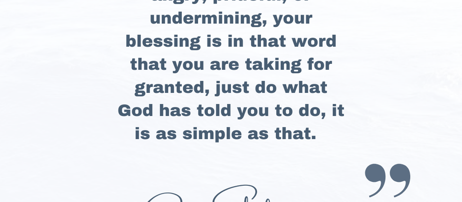 An Inspiration For You - Wednesday 3 December 2025