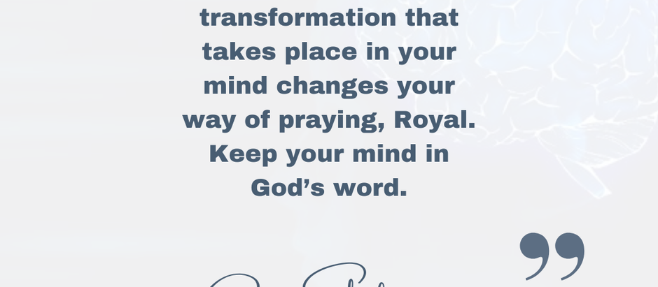 An Inspiration For You - Thursday 13 November 2025