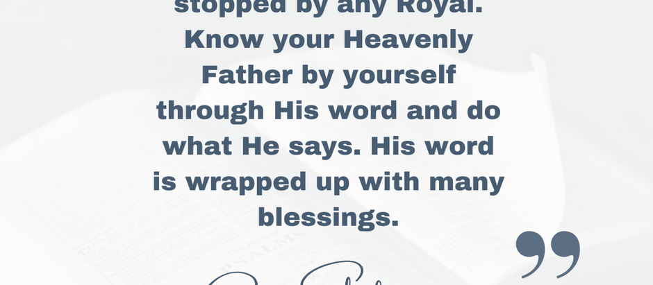 An Inspiration For You - Wednesday 23 April 2025