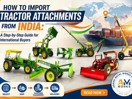 Tractor Grader attachment for export from India — Ashok Metal Works Vidisha