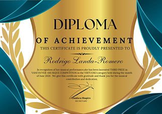 VANCOUVER +MUSIC COMPETITION Rodrigo Landa-Romero