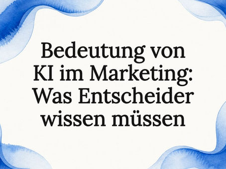 Stilvolle Titelgrafik mit einem Rahmen in blauer Aquarelloptik