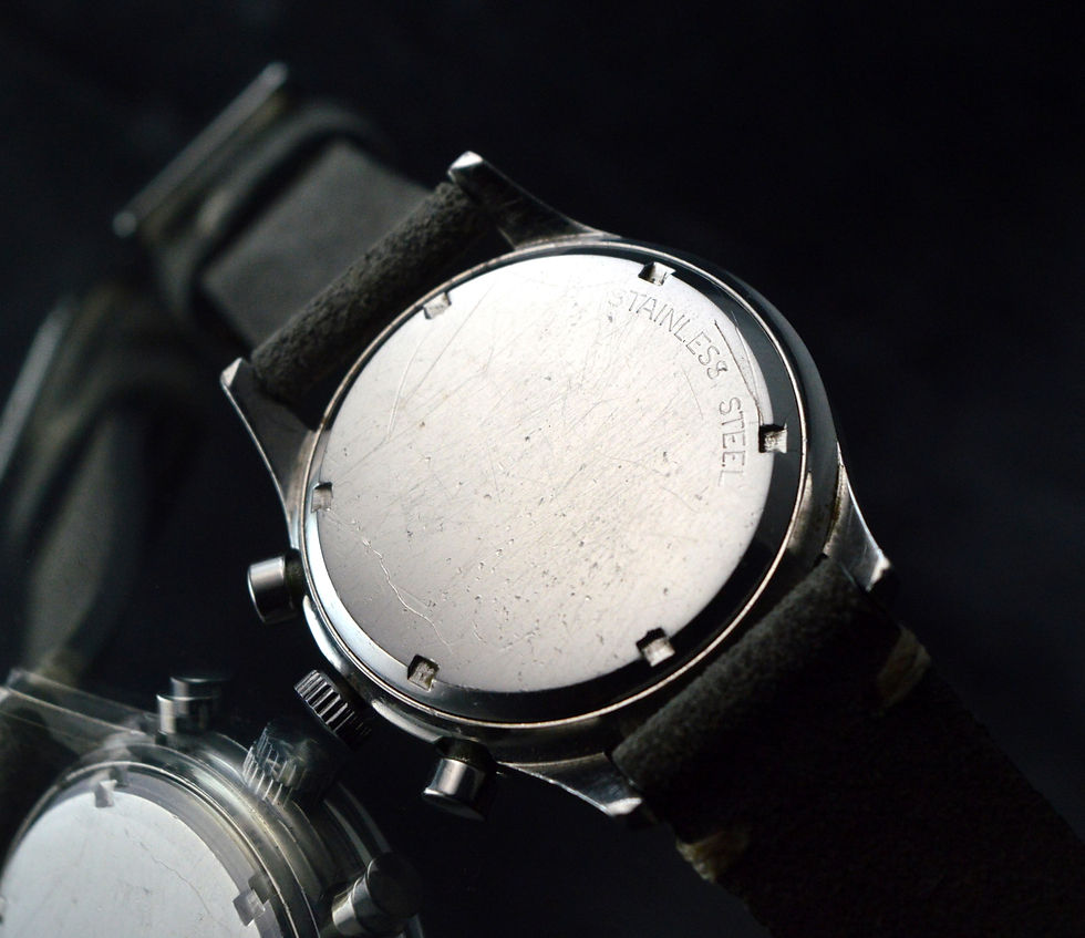 Miniatura: WITTNAUER MEN'S VINTAGE STAINLESS STEEL CHRONOGRAPH 36MM VALJOUX 72 ROUND PUSHER