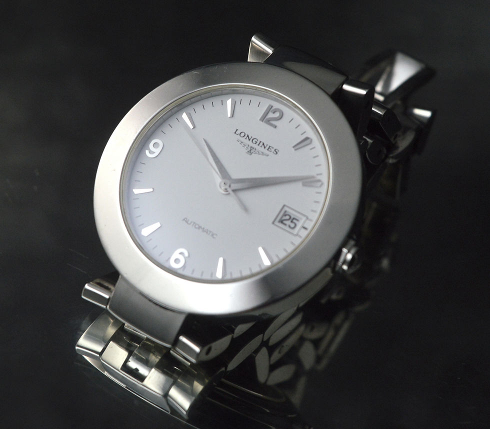 Miniatura: LONGINES  FULL SET DOLCE VITA ROUND AUTOMATIC STEEL WATCH UHR MONTRE (2003) 37MM