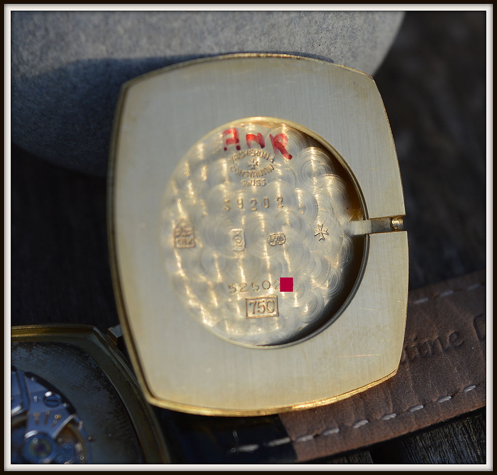 Miniatura: Vacheron Constantin Oversized 39202 Vintage Square 18k Gold Dress Watch Top Cond
