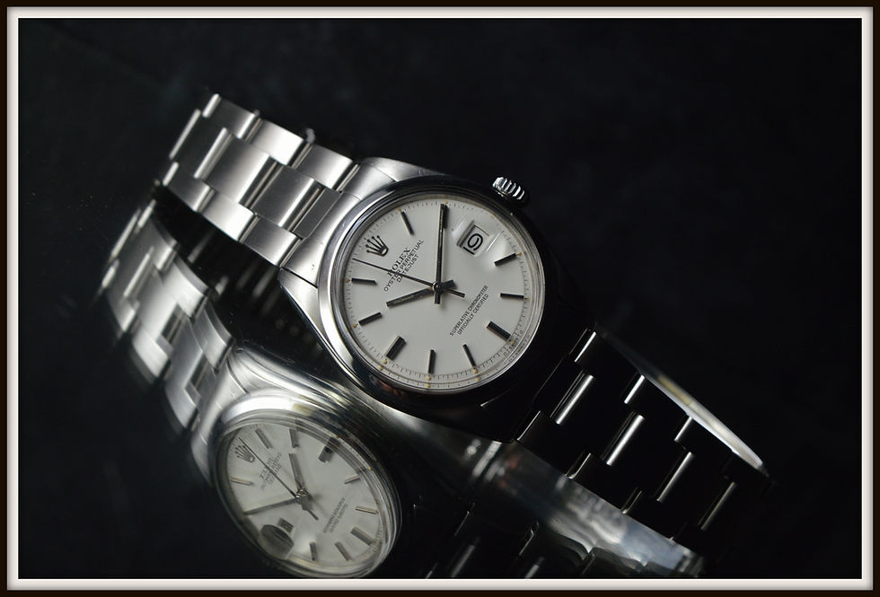 Miniatura: Rolex Datejust 1600 Acciaio Quadrante Bianco Pie-pan 36mm Automatico (1974)