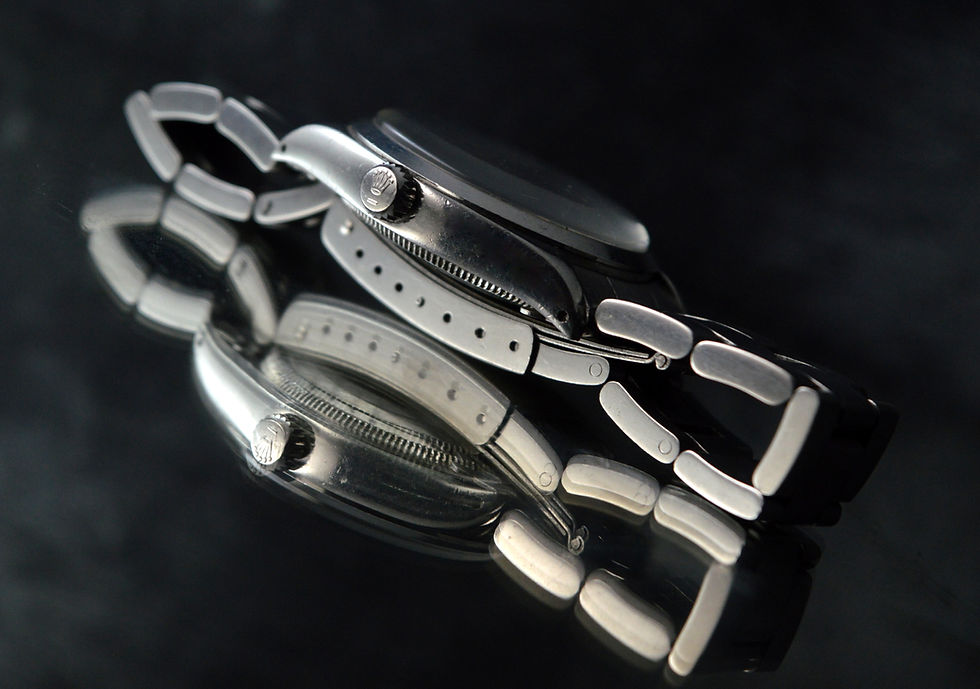 Miniatura: ROLEX AIR-KING PRECISION 5500 VINTAGE AUTOMATIC SILVER DIAL (1977) OYSTER BAND