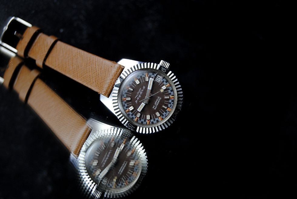Miniatura: Payard Rare Midsize Unisex Vintage Automatic 25 Jewels Diver Tropical Dial Date