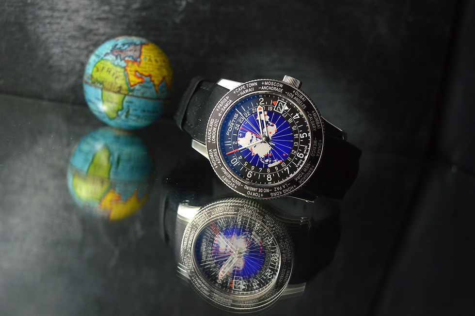 FORTIS FULL SET B-47 WORLD TIMER GMT STEEL OVERSIZED DIVER WATCH 47MM 20ATM