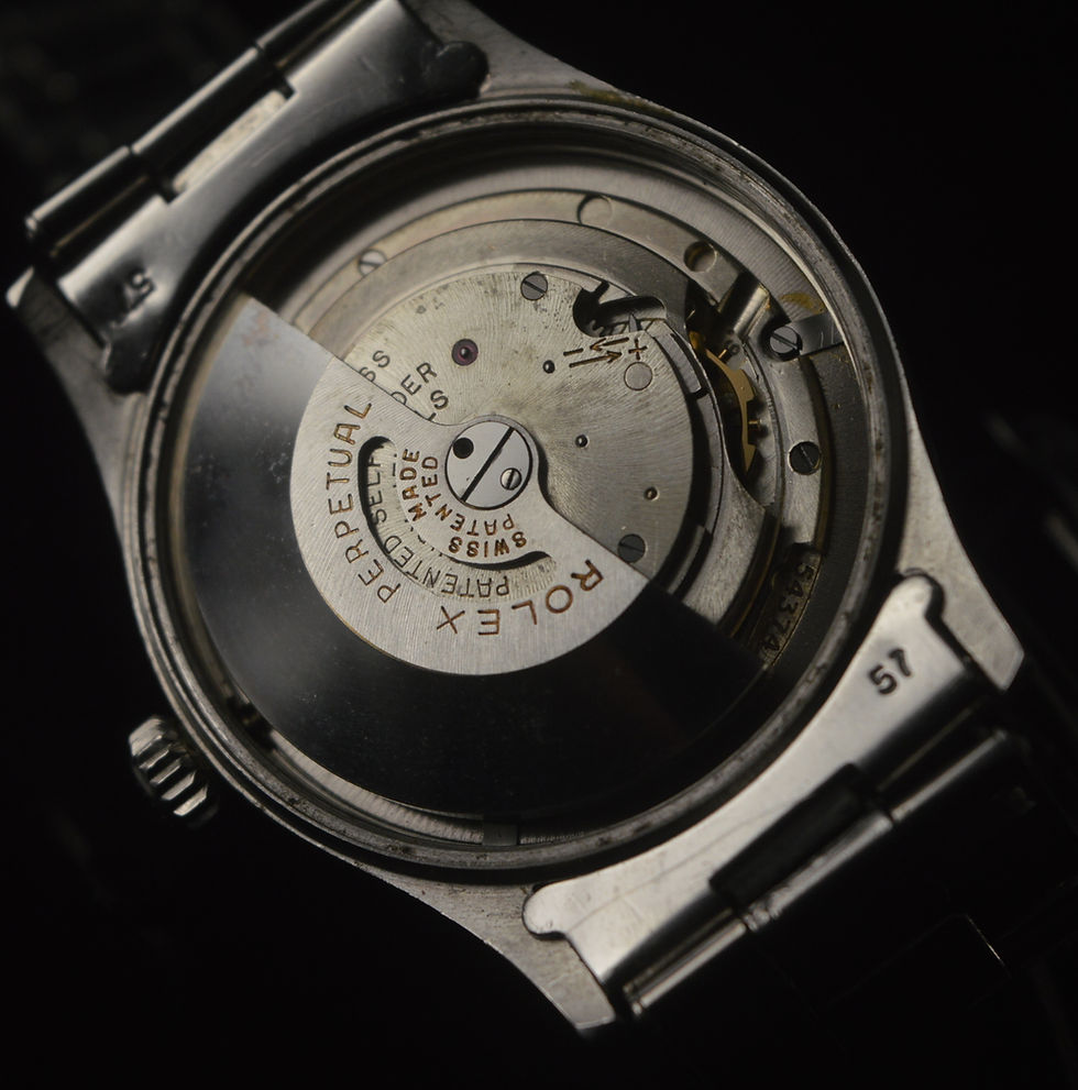 Miniatura: ROLEX  OYSTER PERPETUAL 6332 BIG BUBBLEBACK 34MM STAINLESS STEEL VINTAGE WATCH