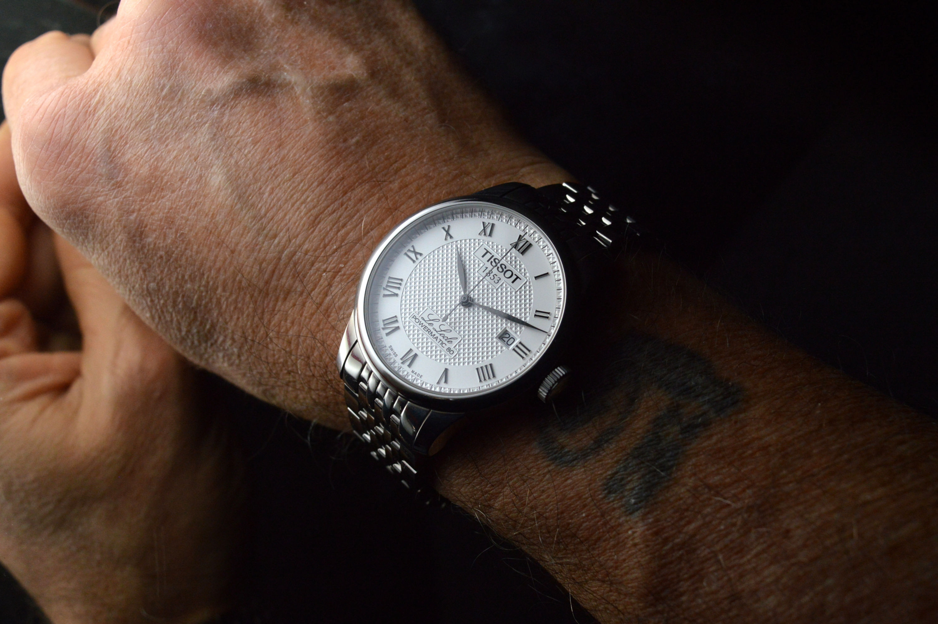 Tissot Le Locle Powermatic 80 Full Set Oversize Dress Watch Stainless Steel 2018