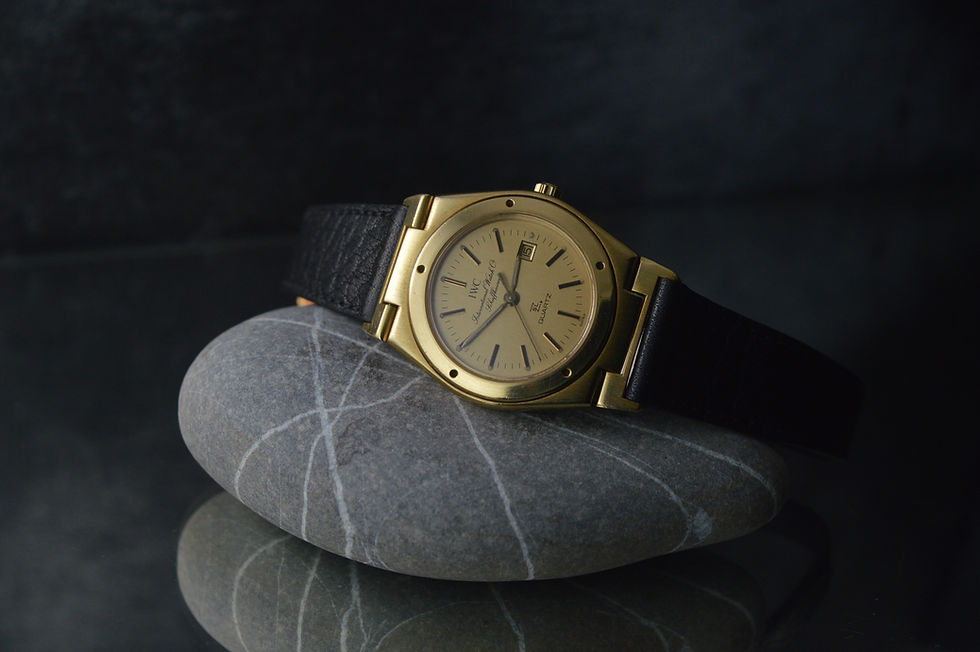 Miniatura: IWC INGENIEUR SL QUARTZ MIDSIZE 18K YELLOW GOLD REF6703 VINTAGE WATCH UHR MONTRE