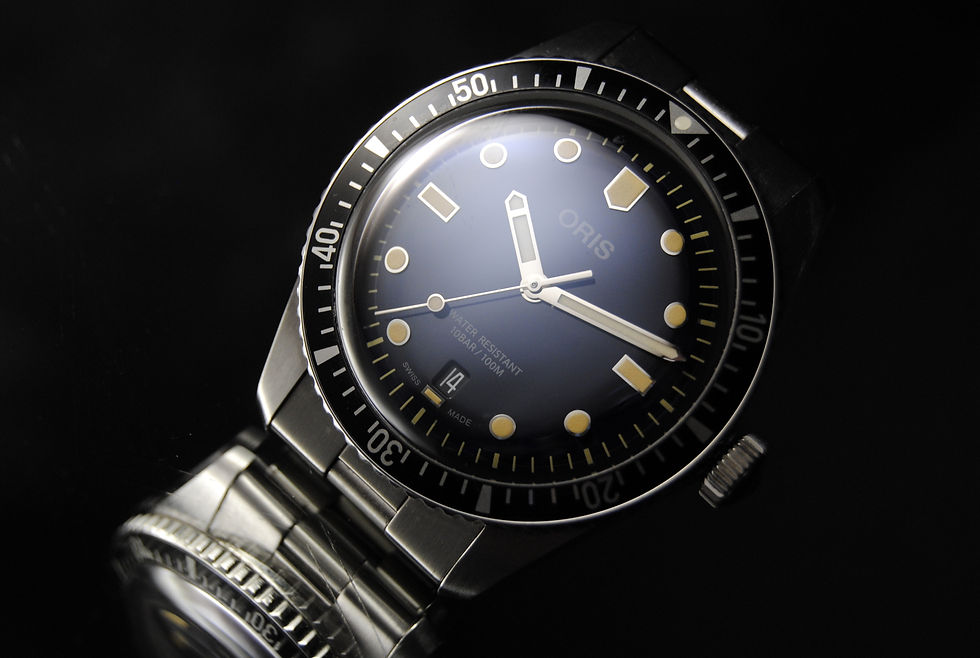 Miniatura: Oris Divers Sixty Five Full Set Watch St. Steel Oversize Watch 40mm Blue Dial