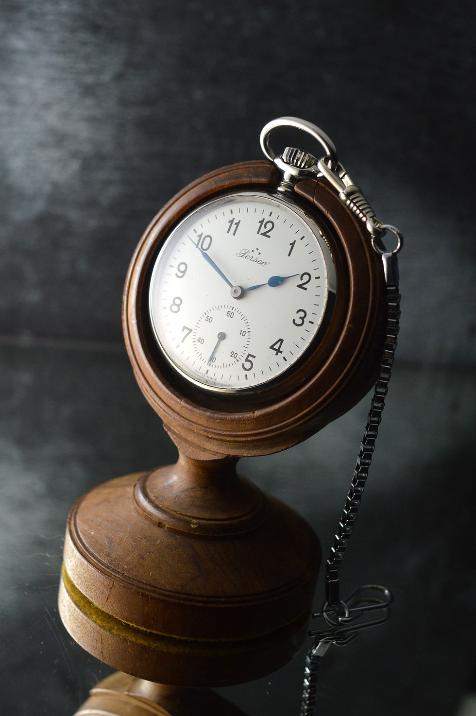 PERSEO RARE TOP CONDITION FERROVIE DELLO STATO 52MM STEEL POCKET WATCH OROLOGIO