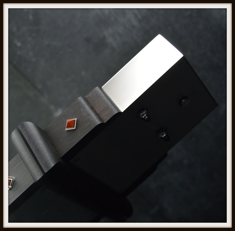 Miniatura: Cartier Rare Full Set Art Deco Style Steel And Ebonized Wood 'pendulette