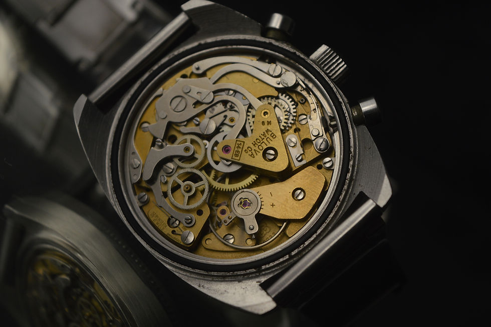 Miniatura: Bulova Rare Men's Deep Sea 666 Vintage Chronograph "Devil Diver" 38mm Steel