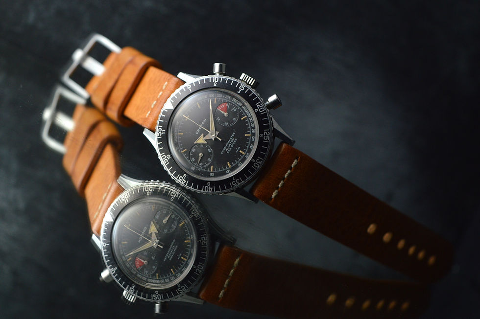 Miniatura: NIVADA CROTON CHRONOMASTER AVIATOR SEA DIVER VAL92 STAINLESS STEEL VINTAGE WATCH