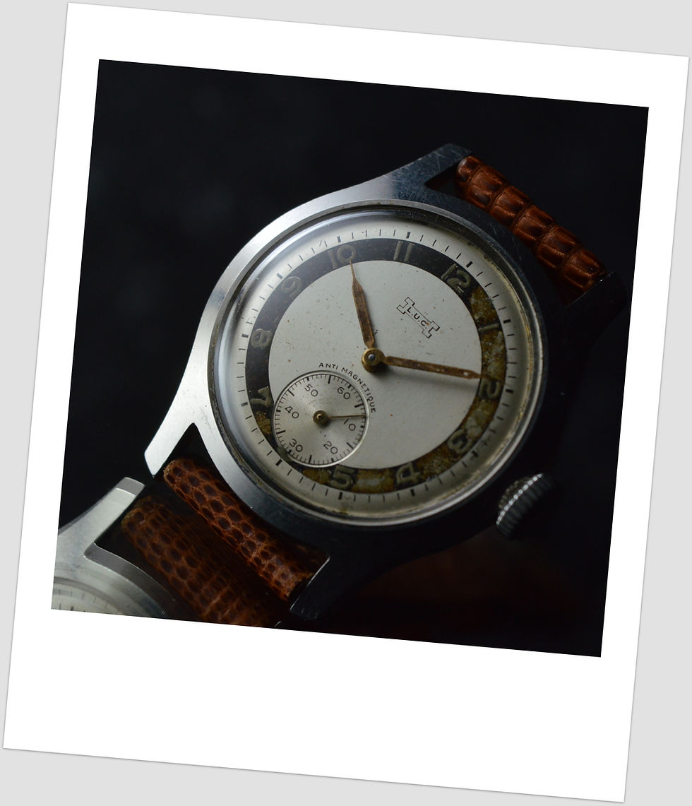 Miniatura: Chopard Rare L.u.c. Sector Dial Unpolished Taubert Case Patek 565 Style