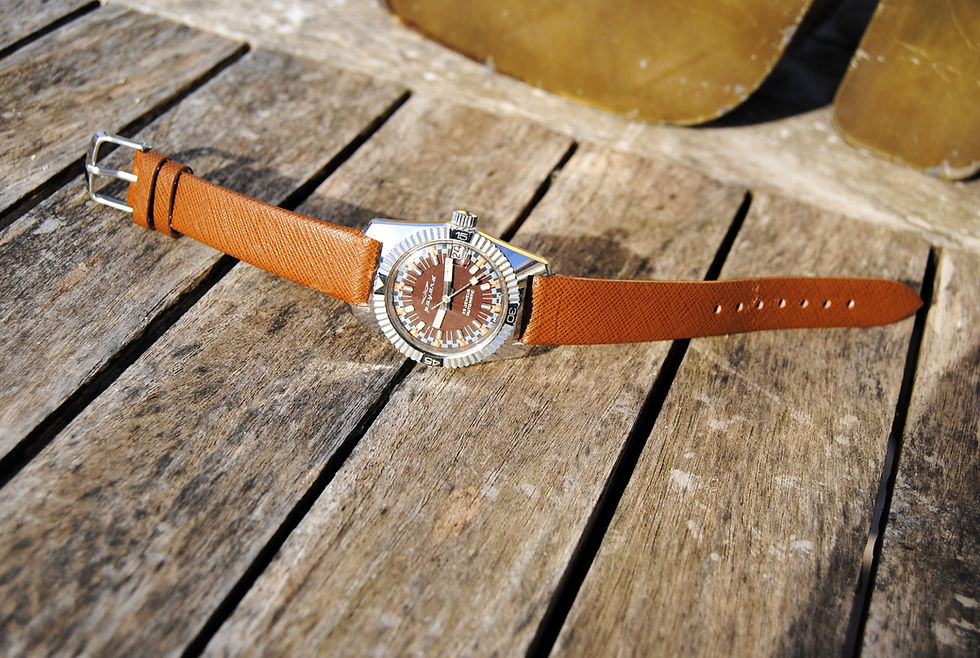 Miniatura: Payard Rare Midsize Unisex Vintage Automatic 25 Jewels Diver Tropical Dial Date