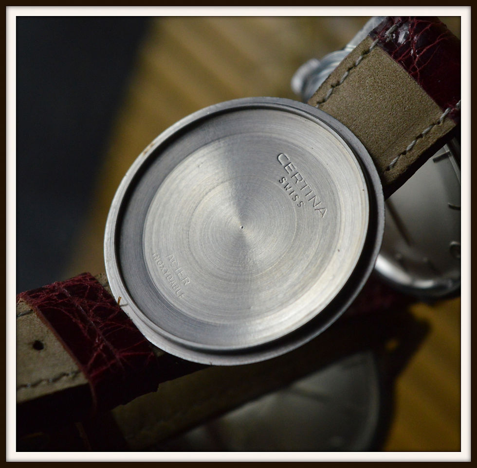 Miniatura: Certina Stainless Steel Waterking 5201 075 Vintage Dress Watch Hand Winding