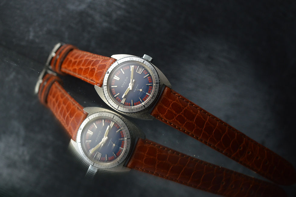 Miniatura: SNEDA MIDSIZE UNWORN 33mm SUB 30M VINTAGE DIVER FROM 70'S NEW OLD STOCK