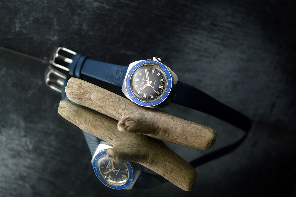 Miniatura: WYLER VETTA AQUARAMA RARE VINTAGE LADIES DIVER STEEL 26MM BAKELITE BEZEL