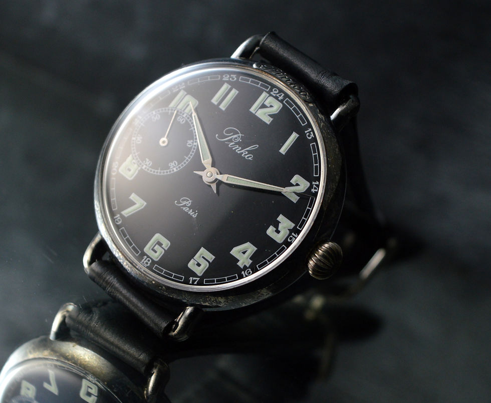 Miniatura: PINKO PARIS RARE HEBDOMAS UNWORN N.O.S. SQUELETTE OVERSIZED VINTAGE DRESS WATCH