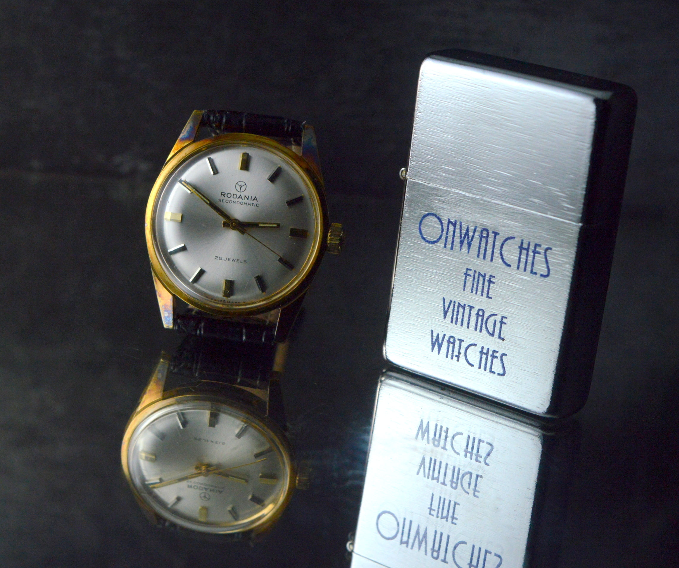 RODANIA ULTRARARE SECONDAMATIC AUTOMATIC COMPRESSOR CASE 1966 VINTAGE WATCH
