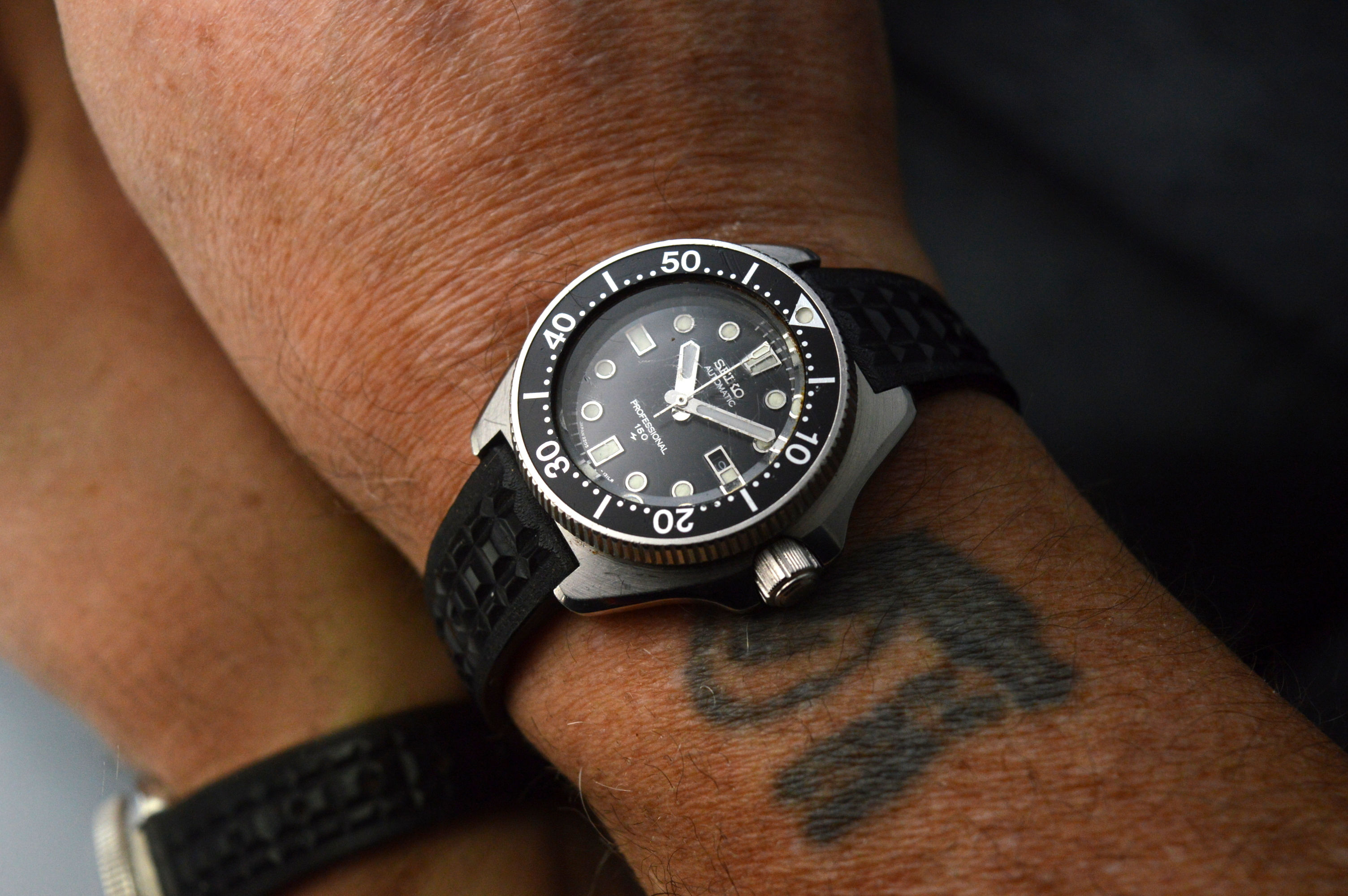 SEIKO VINTAGE DIVER BABY APOCALYPSE NOW "CAPTAIN WILLARD" 35MM STEEL WATCH UHR