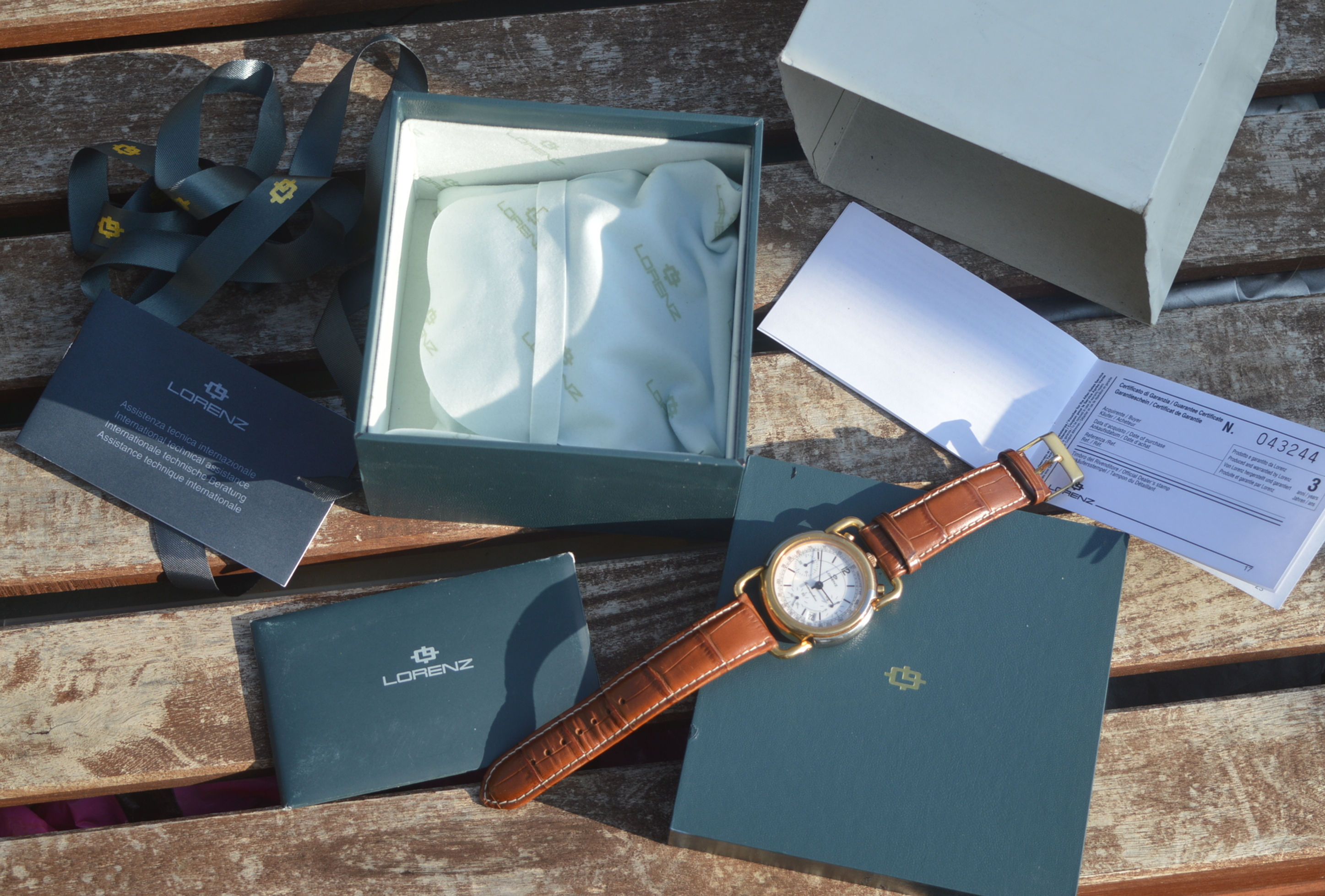 LORENZ FULL SET MONTENAPOLEONE BULLHEAD DATE CHRONOGRAPH 39MM AUTOMATIC VAL.7750