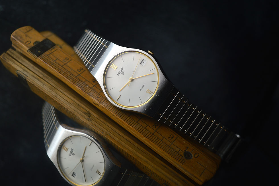 Miniatura: PULSAR V342-7000 VINTAGE NEW OLD STOCK DRESS WATCH 32MM