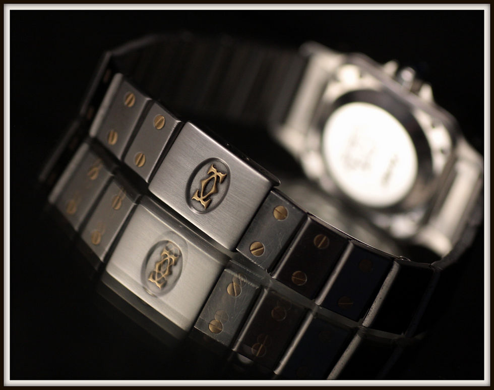 Miniatura: Cartier Santos Ladies Automatic Stainless Steel/Gold 24mm full set