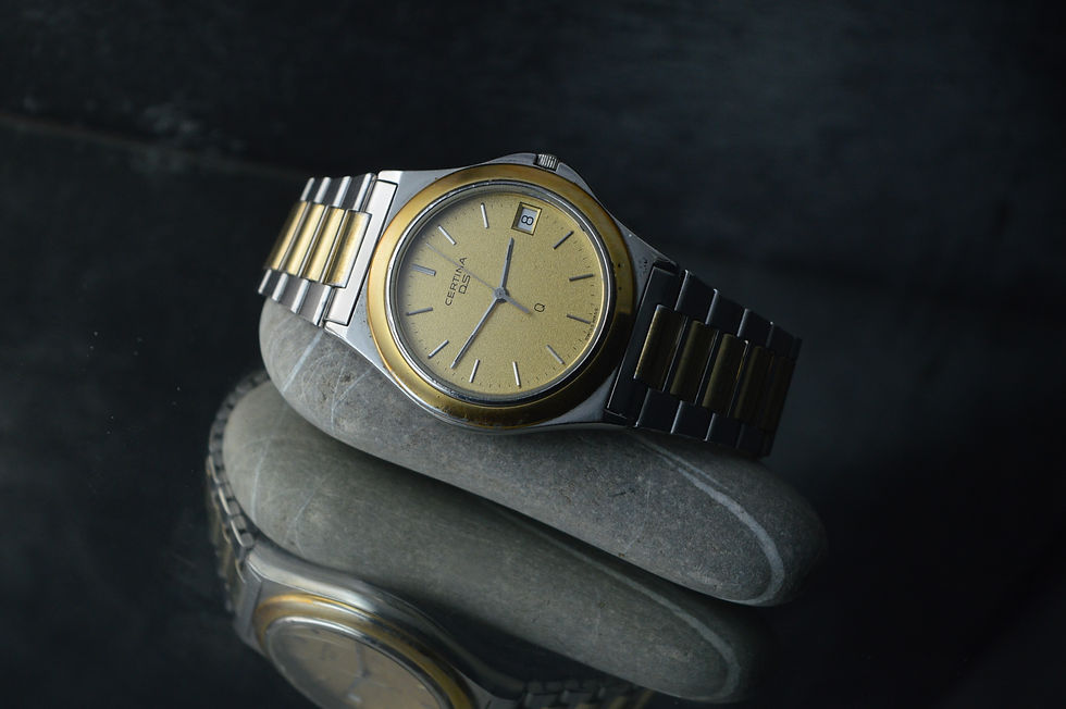 Miniatura: CERTINA DS "Q" VINTAGE DRESS WATCH TUTONE 35MM WATERPROOF 200M DIVER MONTRE UHR