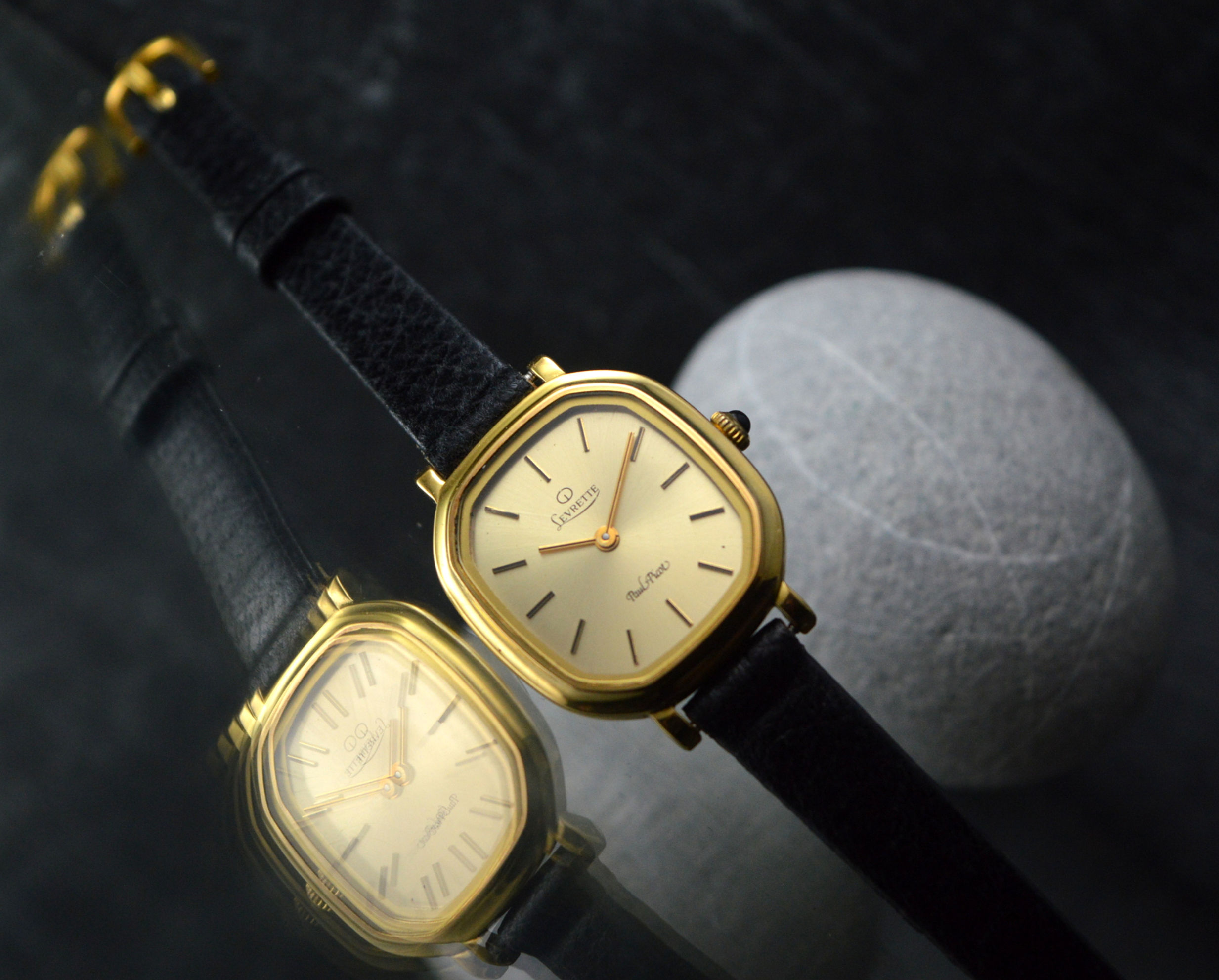 Paul Picot Levrette Lady Vintage Hand Winding Gold Plated Dress Watch 26mm