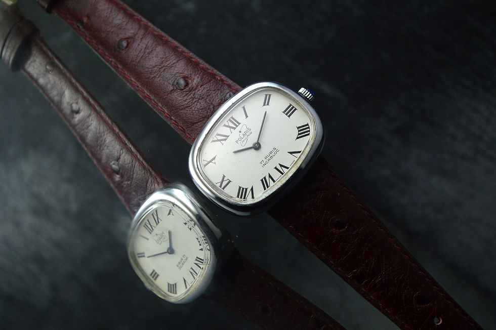 Miniatura: POLARIS MEN'S RARE VINTAGE DRESS WATCH 35 X 28MM FROM 70'S