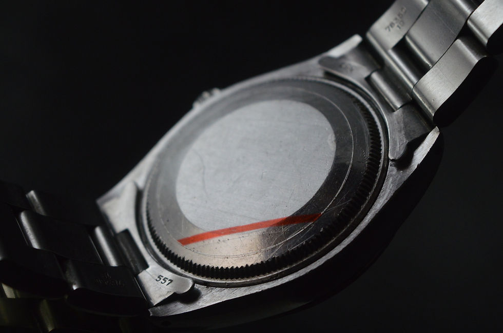 Miniatura: ROLEX AIR-KING PRECISION 5500 VINTAGE AUTOMATIC SILVER DIAL (1977) OYSTER BAND