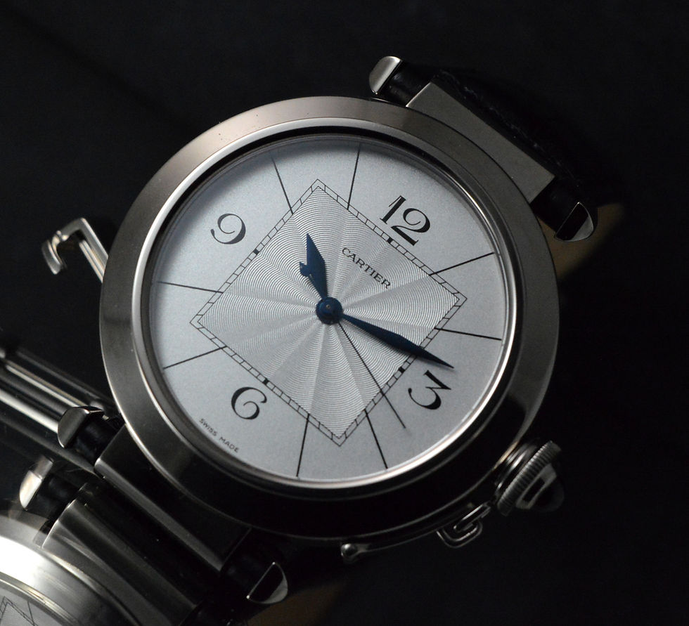 Miniatura: Cartier Pasha Full Set Unworn Men's Pasha Ref.2727 Oversized 18k White Gold