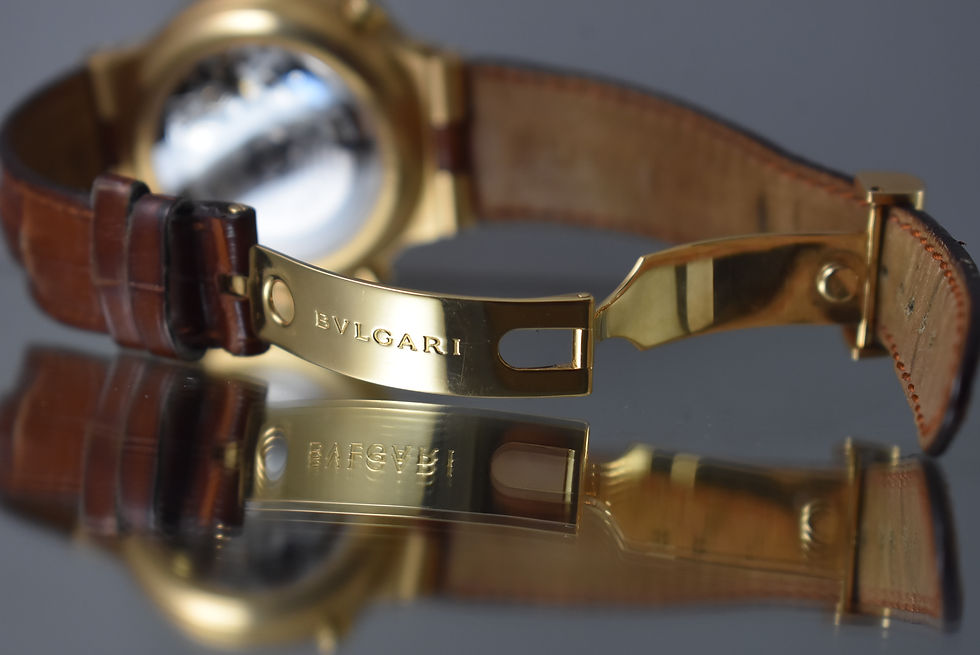 Miniatura: Bulgari  Men's Oversized Diagono Rattrapante Ch40gl Split Second 18k Solid gold