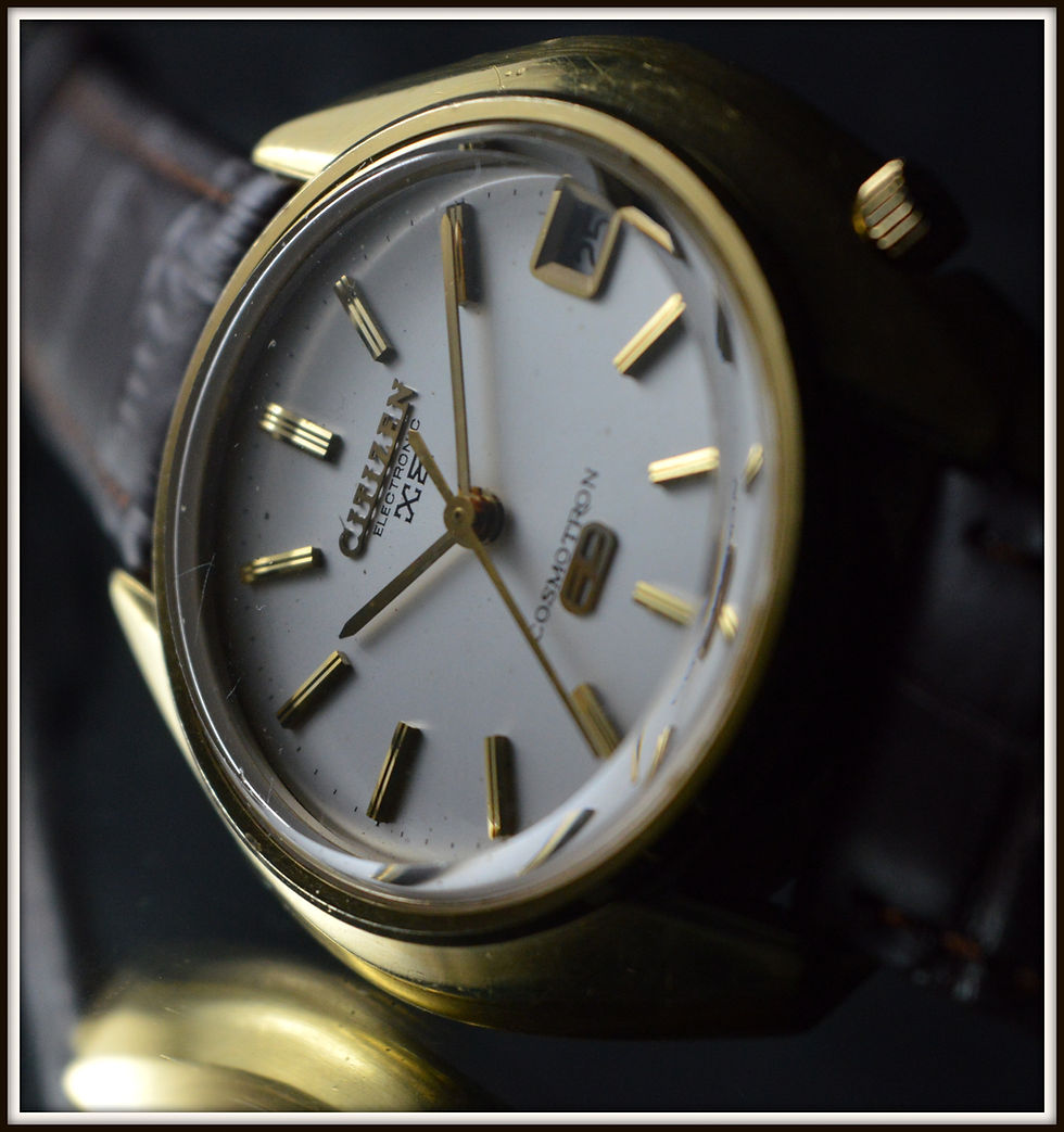 Miniatura: Citizen Oversize Cosmotron Electronic Top Condition Date Rare Vintage Watch 39mm