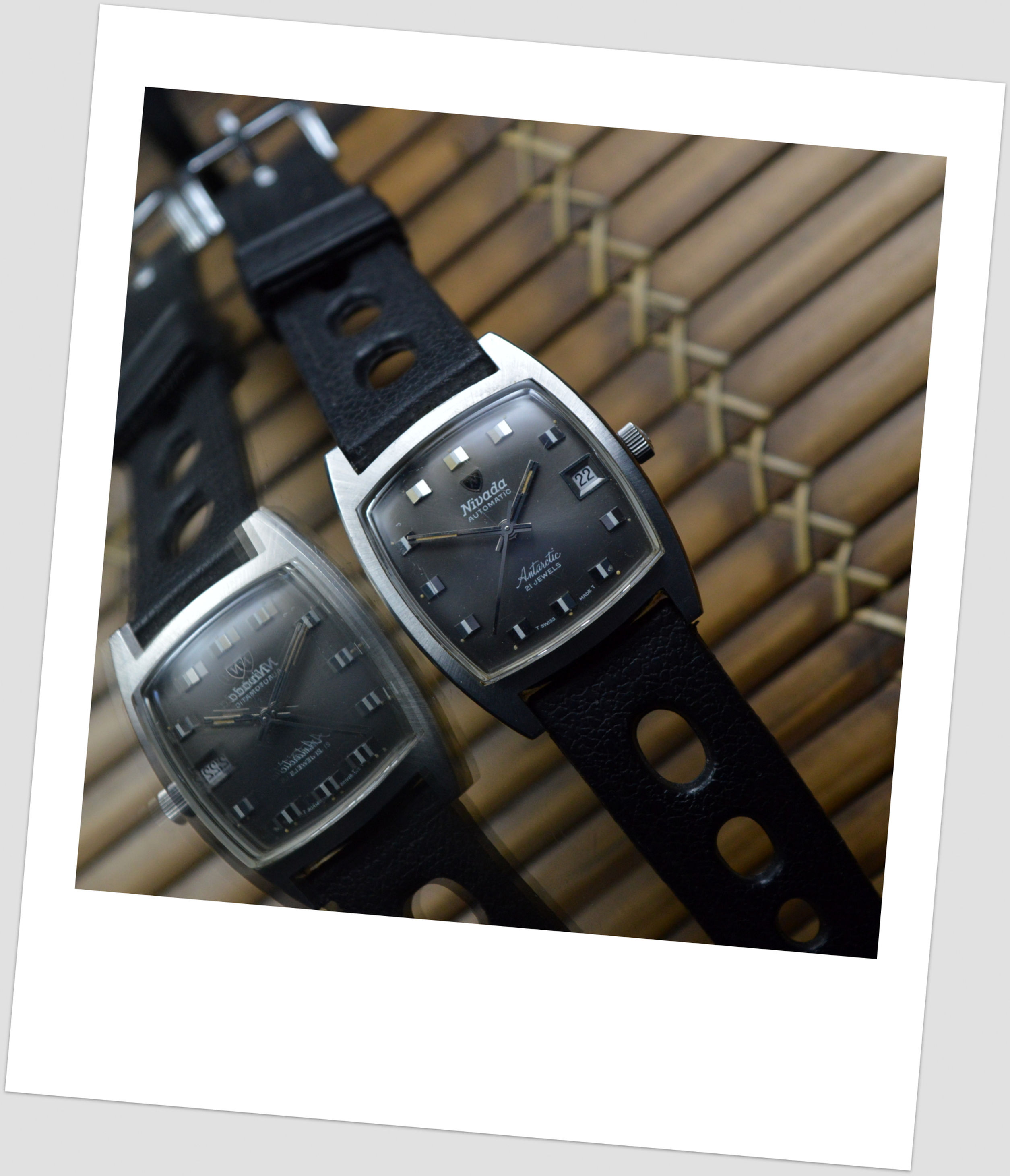Nivada Rare Antarctic Compensamatic Automatic Stainless Steel Vintage Oversized