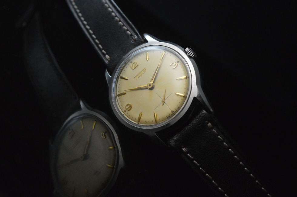 Miniatura: TISSOT RARE MEN'S CALATRAVA ORIGINAL DIAL WATERPROOF UNPOLISHED CASE 35MM STEEL