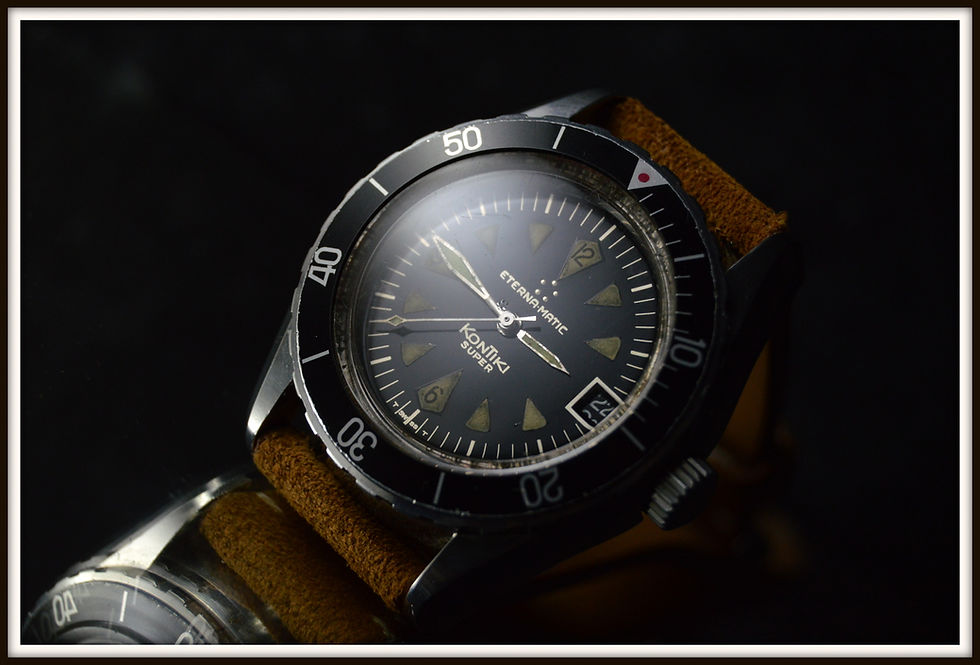 Miniatura: Eterna Top Condition Super Kontiki Vintage Military Stainless Steel Iconic Diver