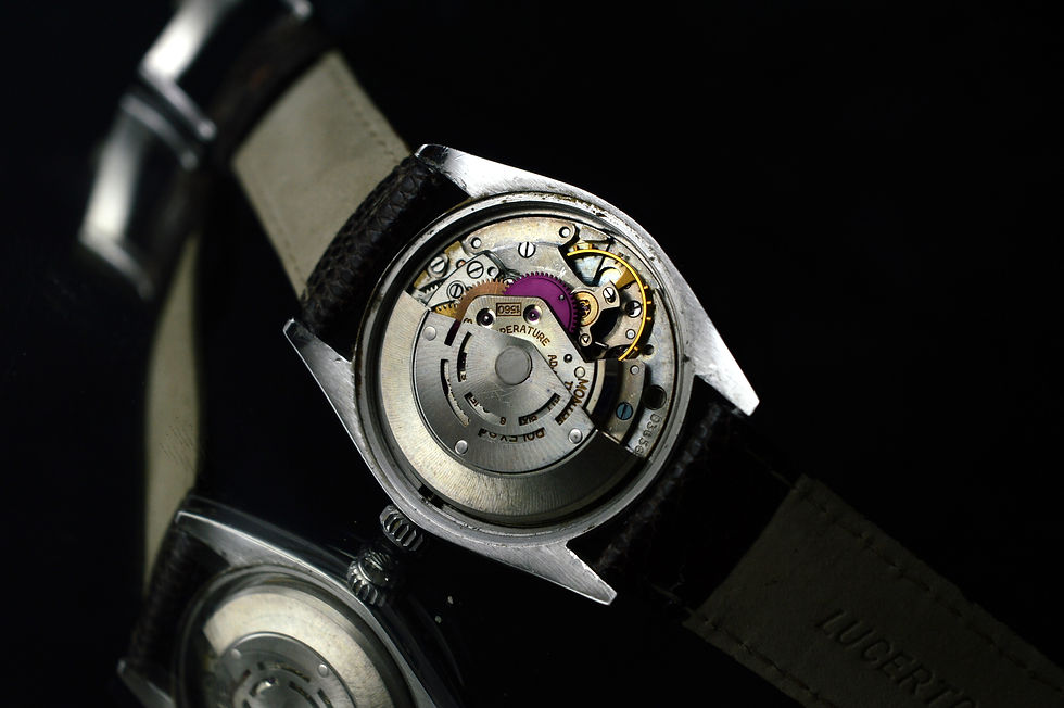 Miniatura: ROLEX  RARE OYSTER PERPETUAL DATE 1500 CAL.1560 ALPHA HANDS STEEL VINTAGE WATCH