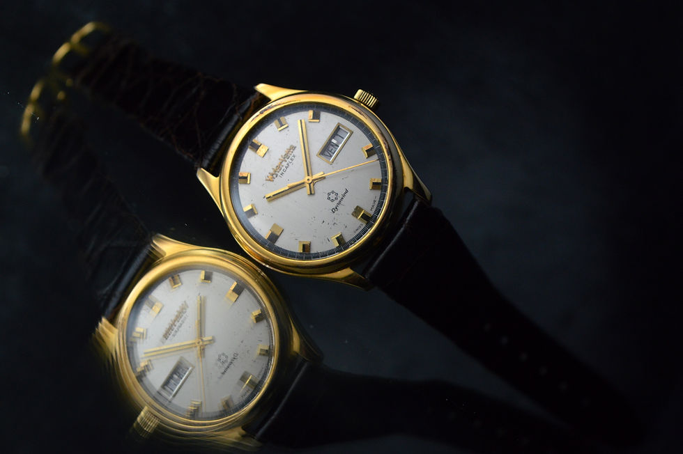 Miniatura: WYLER VETTA RARE MEN'S DYNAWIND AUTOMATIC SUPERIOR DAY-DATE INCAFLEX 34MM