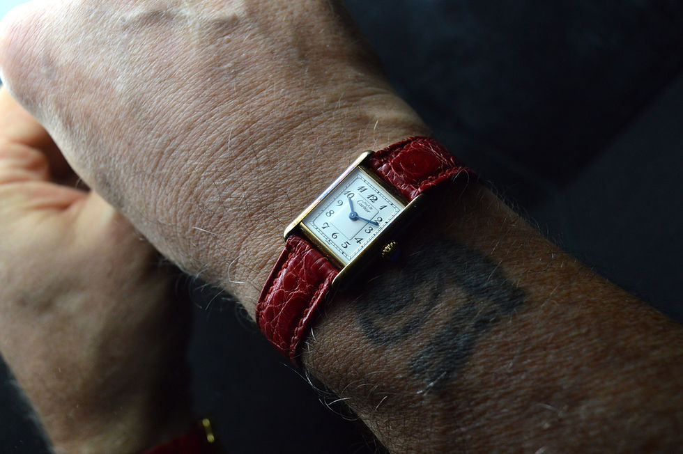 Miniatura: Cartier Top Condition Must De Tank Vermeil Petit Modèle Breguet Dial First Owner
