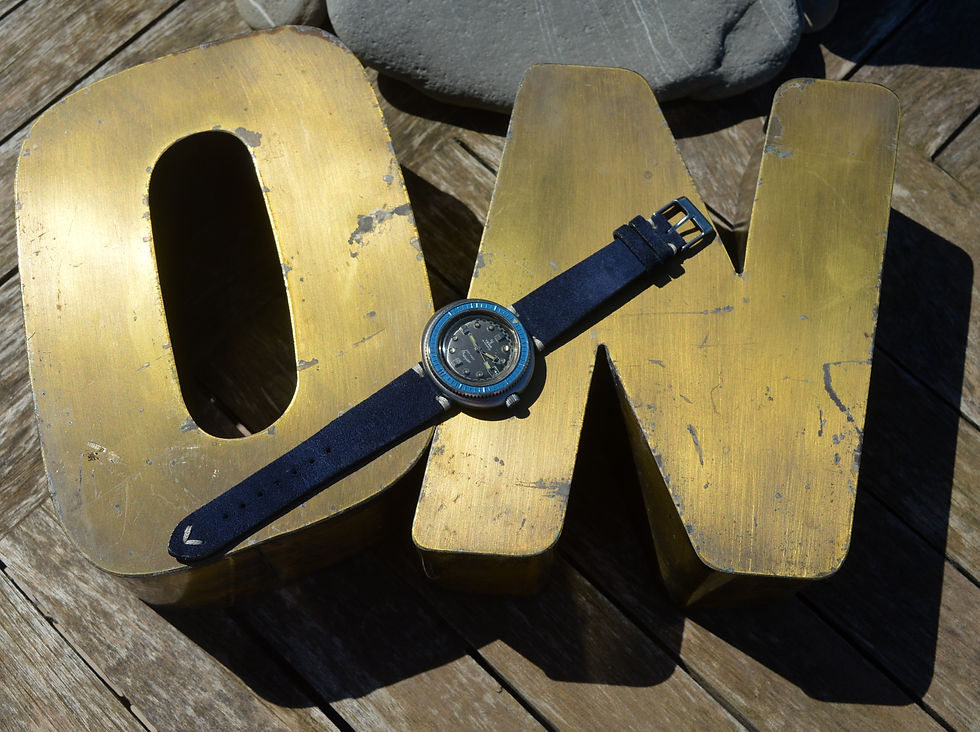 YEMA RARE WRISTMASTER 660 FEET VINTAGE STAINLESS STEEL DIVER OVERSIZED